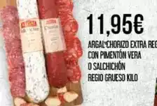 Claudio Argal - chorizo extra rec con pimenton vera o salchichon regio grueso oferta