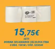 Dialsur Cash & Carry Ceti - bobina secamanos celulosa fina oferta
