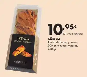 Supermercados Lupa Körfest - trenza de cacao y crema oferta