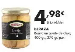 Supermercados Lupa Beraza - bonito en aceite de oliva oferta