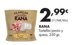 Supermercados Lupa Rana - tortellini jamón y queso oferta