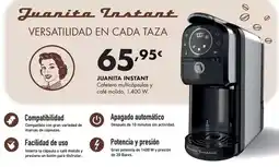 Supermercados Lupa Juanita instant - cafetera multicápsulas y café molido oferta