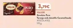 Plusfresc Valor - xocolata pura taronja amb ametlla caramelizada oferta