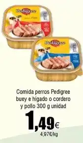 FROIZ Pedigree - comida perros buey e higado o cordero y pollo oferta