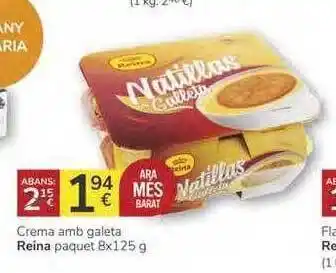 Supermercados Charter Reína Crema Amb Galeta 8x125g oferta