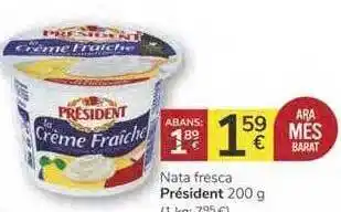 Supermercados Charter Président Nata Fresca 200g oferta