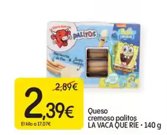 Dialprix LA VACA QUE RIE Queso cremoso palitos oferta