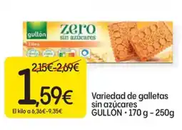 Dialprix GULLON Variedad de galletas sin azúcares oferta