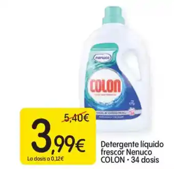 Dialprix COLON Detergente líquido frescor Nenuco oferta