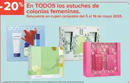 Carrefour En todos los estuches de colonias femeninas. oferta