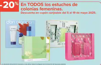 Carrefour En todos los estuches de colonias femeninas. oferta