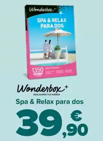 Carrefour WONDERBOX Spa & Relax para dos oferta