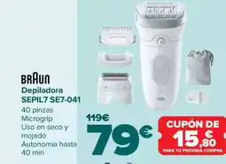 Carrefour BRAUN Depiladora SEPIL7 SE7-041 oferta