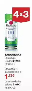 El Corte Inglés Tanqueray - lata oferta