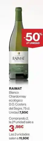 El Corte Inglés Raimat - rainat oferta