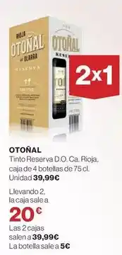 El Corte Inglés Otoñal - tinto reserva d.o. ca. rioja oferta
