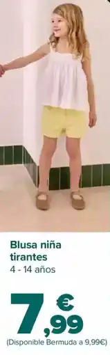 Carrefour TEX Blusa niña tirantes oferta