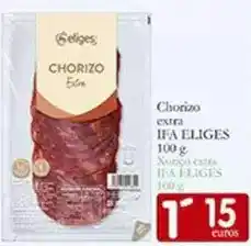 Supermercados Bip Bip Ifa eliges - chorizo extra oferta