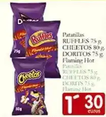 Supermercados Bip Bip Patatillas ruffles/ cheetos/ doritos/ flaming hot oferta