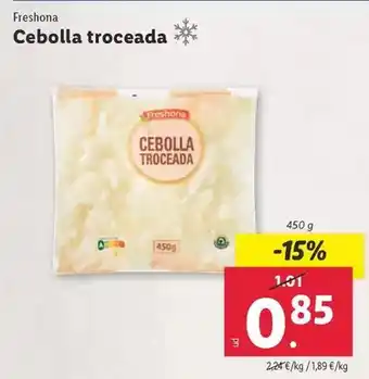 Lidl Freshona - cebolla troceada oferta