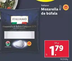 Lidl Italiamo - mozarella de bufala oferta