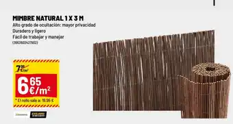 Brico Depôt Mimbre natural 1 x 3 m oferta
