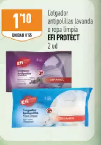 Supermercados Deza EFI PROTECT Colgador antipolillas lavanda o ropa limpia oferta