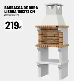 Brico Depôt Barbacoa de obra lisboa 196x73 cm oferta