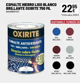 Brico Depôt OXIRITE Esmalte hierro liso blanco brillante oxirite oferta