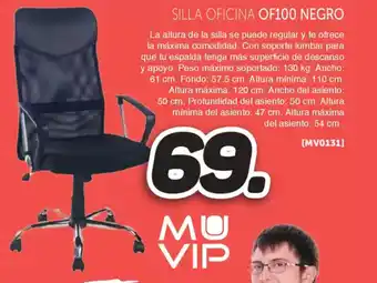 Mandatelo.com Silla oficina of100 negro oferta