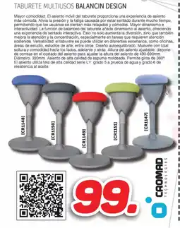 Mandatelo.com CROMAD Taburete multiusos balancin design oferta