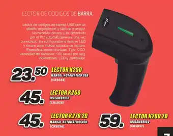 Mandatelo.com Lector de codigos de barra oferta