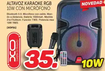 Mandatelo.com Altavoz karaoke rgb 10w con micrófono oferta