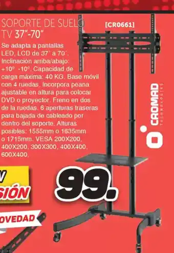 Mandatelo.com CROMAD Soporte de suelo tv 37"-70" oferta