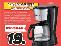 Mandatelo.com Cafetera goteo 12 tazas 800w oferta