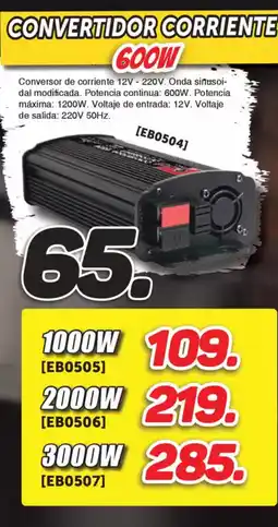 Mandatelo.com Convertidor corriente 600w oferta