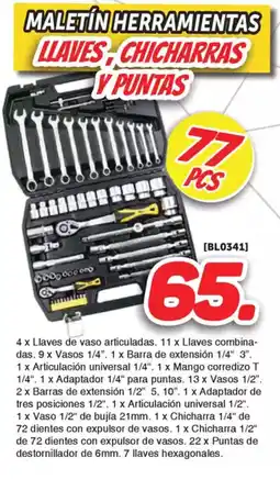Mandatelo.com Maletín herramientas llaves chicharras vpuntas oferta