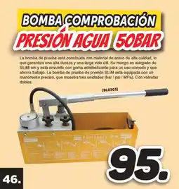 Mandatelo.com Bomba comprobación presión agua 50bar oferta