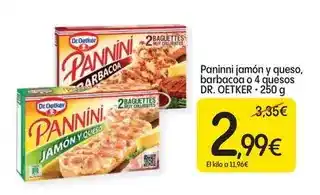 Dialprix Dr oetker - pannini jamón y queso, barbacoa o 4 quesos oferta