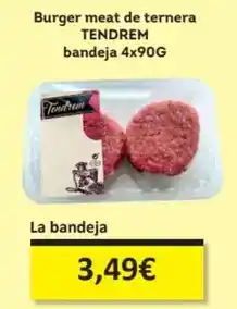 Economy Cash Tendrem - burger meat de ternera oferta
