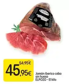 Dialprix Elpozo - el kilo jamon iberico cebo sin hueso oferta