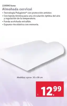 Lidl Livarno home - almohada cervical oferta