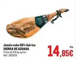 Makro Sierra de azuaga - jamon cebo 50% iberico oferta