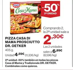 Supercor DR OETKER Pizza casa di mama prosciutto oferta