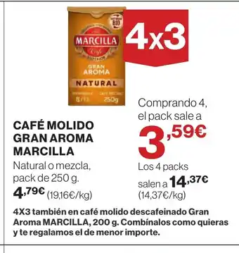 Supercor MARCILLA Café molido gran aroma oferta