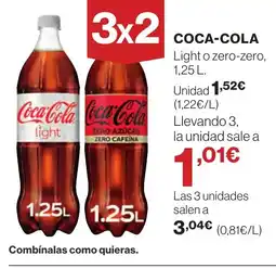 Supercor COCA COLA Light zero zero oferta