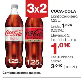 Supercor COCA COLA Light zero zero oferta