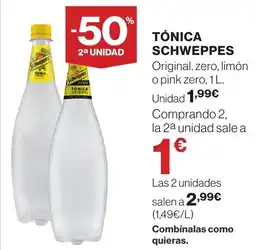 Supercor SCHWEPPES Tónica oferta