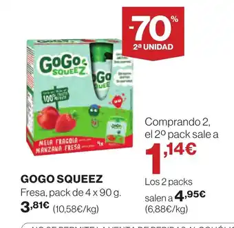 Supercor GOGO SQUEEZ oferta