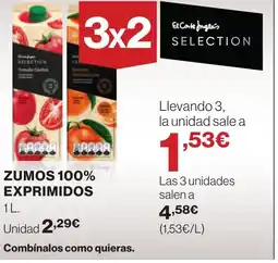 Supercor Zumos 100% exprimidos oferta